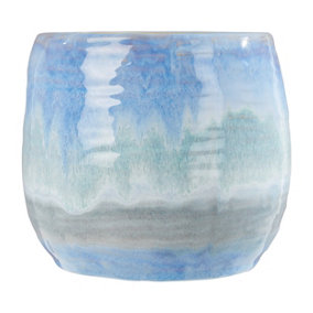 Interiors by Premier Caldera Blue Planter