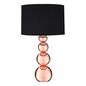 Interiors by Premier Cameo Graduated Faux Copper Balls Touch Lamp