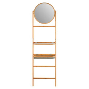 Interiors by Premier Carrick 5 Tier Towel Rack With Mirror