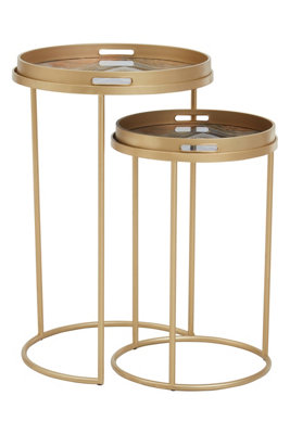 Interiors by Premier Celina Set Of Two Abstract Nesting Tables