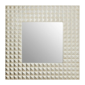 Interiors by Premier Champagne Finish 3D Geometric Wall Mirror