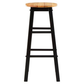 Interiors by Premier Chester Tall Black Bar Stool