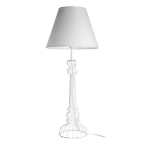 Interiors by Premier Chicago White Table Lamp