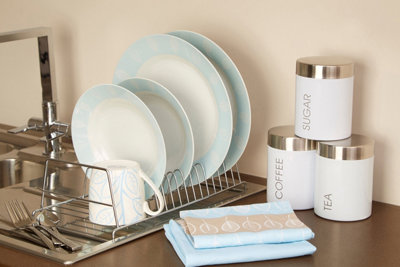 Interiors by Premier Chrome Rectangular Dish Rack