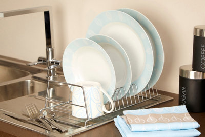 Interiors by Premier Chrome Rectangular Dish Rack