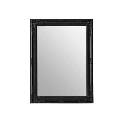 Interiors by Premier Classic Matt Black Finish Wall Mirror