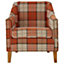 Interiors by Premier Colorado Checked Fabric Chair