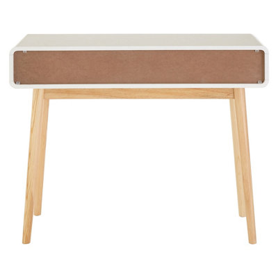 Interiors by Premier Console Table, Versatile Console Table with Drawers, Light Weight White Finish Console Table with Storage