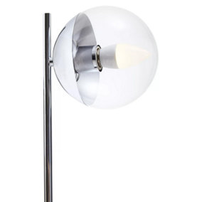 Interiors By Premier Contemporary Small Silver Finish Metal Table Lamp, Sturdy Desk Lamp, Versatile Modern Lamp On A Table
