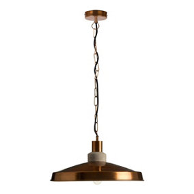 Interiors by Premier Copper Finish and Aluminum Pendant Light, Ceiling Light, Easy to Install Ceiling Pendant