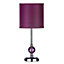 Interiors by Premier Crackle Glass Purple shade Table Lamp