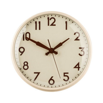 Interiors by Premier Cream Metal Wall Clock