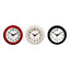Interiors by Premier Cream Metal White Face Wall Clock