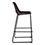 Interiors by Premier Dalston Mocha Bar Stool with Angled Legs