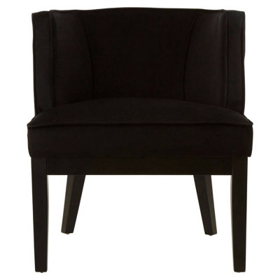Interiors by Premier Daxton Black Velvet Chair DIY at B&Q