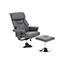 Interiors by Premier Denton Grey PU Leather Reclining Chair