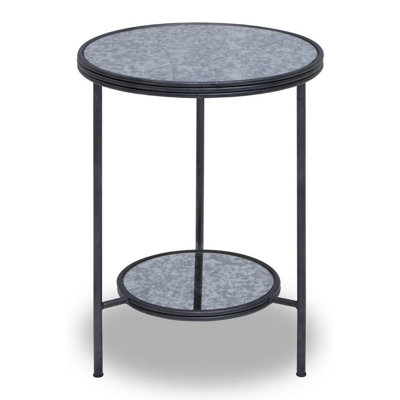 Interiors By Premier Design Two Tier Side Table, Two Tier Layout Small Lounge Table, Easily Maintained Rustic Side Table By Couch
