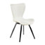 Interiors by Premier Dining Chair, Backrest Dining Chair, Space-Saving Office Desk Chair, Easy to Clean Plastic Dining Chair