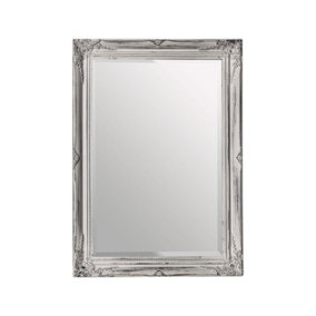 Interiors by Premier Distressed White Finish Wall Mirror