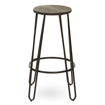 Turio Yellow Linen Effect Padded Stool By B&Q, 50 OFF