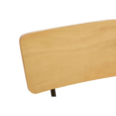 Interiors by Premier District Chair, Contemporary Wood Back Chair, Space- Saving Wooden Chair, Comfortable Living Room Chair
