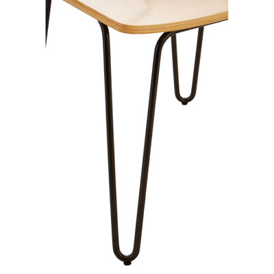 Interiors by Premier District Chair, Contemporary Wood Back Chair, Space- Saving Wooden Chair, Comfortable Living Room Chair