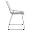 Interiors by Premier District Chrome Metal Tapered Wire Chair