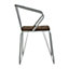 Interiors by Premier District Grey Metal and Elm Wood Arm Chair