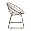 Interiors by Premier District Wire Chair Bronze Metal