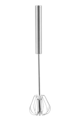Interiors By Premier Durable Press And Spin Silver 30cm Whisk, Innovative Stainless Steel Whisk, Effortless Mixing Best Whisk