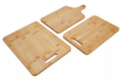 Interiors by Premier Durable Set Of Three Cutout Chopping Boards, Eco Friendly Over Counter Board, Non Porous Chopping Board