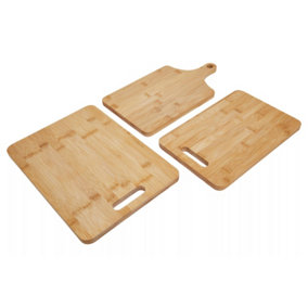 Interiors by Premier Durable Set Of Three Cutout Chopping Boards, Eco Friendly Over Counter Board, Non Porous Chopping Board