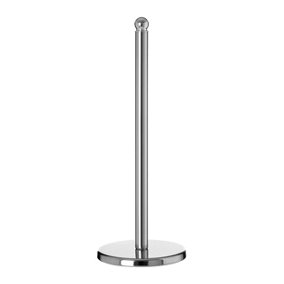 Interiors by Premier Durably Constructed Chrome Roll Holder, Stable Tall Kitchen Tissue Roll Holder, Durable Paper Towel Holder
