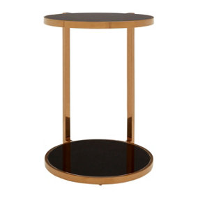 Interiors by Premier Elegant Design 2 Tier Side Table, Versatile And Durable Sidetable By Couch, Easily Maintained Lounge Table