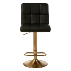 Interiors by Premier Elegant Design Quilted Bar Stool, Comfort And Stable Counter Stool, Height Adjustable Contemporary Bar Stool