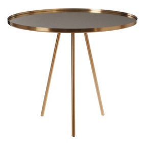 Interiors By Premier Elegant Gold Finish Side Table, Minimalistic Bedside Table, Versatile Sofa Side Table, Durable Side Table