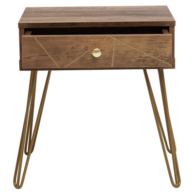 Interiors By Premier Elegant One Draw Side Table, Functional Side Table By Couch, Versatile Small Lounge Table, Compact Table