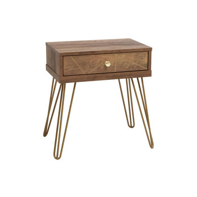 Interiors By Premier Elegant One Draw Side Table, Functional Side Table By Couch, Versatile Small Lounge Table, Compact Table