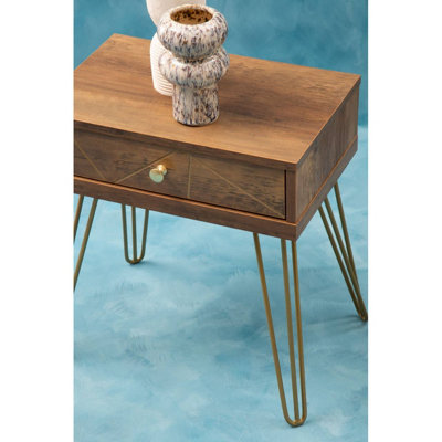 Interiors By Premier Elegant One Draw Side Table, Functional Side Table By Couch, Versatile Small Lounge Table, Compact Table