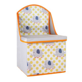 Interiors by Premier Elephant Design Kids Storage Seat, Easy to Maintain Children Bedroom Seat, Adjustable Playroom Seat