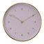 Interiors by Premier Elko Gold And Pink Finish Wall Clock