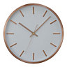 Interiors by Premier Elko Large 3D Effect Copper Hued Wall Clock