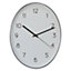 Interiors by Premier Elko Oval Wall Clock with Dark Grey Finish