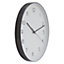 Interiors by Premier Elko Oval Wall Clock with Dark Grey Finish