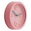 Interiors by Premier Elko Pink Finish Embossed Wall Clock