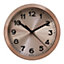 Interiors by Premier Elko Wall Clock with Copper And Black Finish