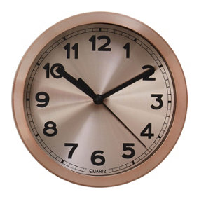 Interiors by Premier Elko Wall Clock with Copper / Black Finish