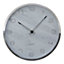 Interiors by Premier Elko Wall Clock with Silver / Grey Frame