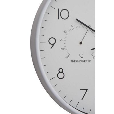 Interiors by Premier Elko Wall Clock with Temp And Humidity Dial