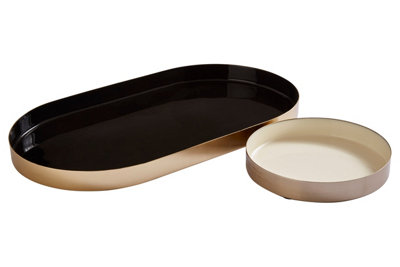 Interiors by Premier Elva Set Of Two Trays